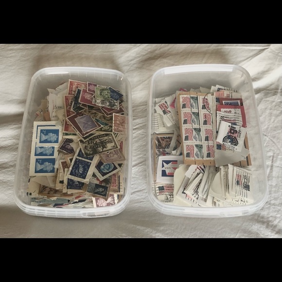 PACK OF TWO (2) CLEAR PLASTIC HOBBY, STAMP & COIN SORTING STORAGE BOXES - Picture 4 of 4